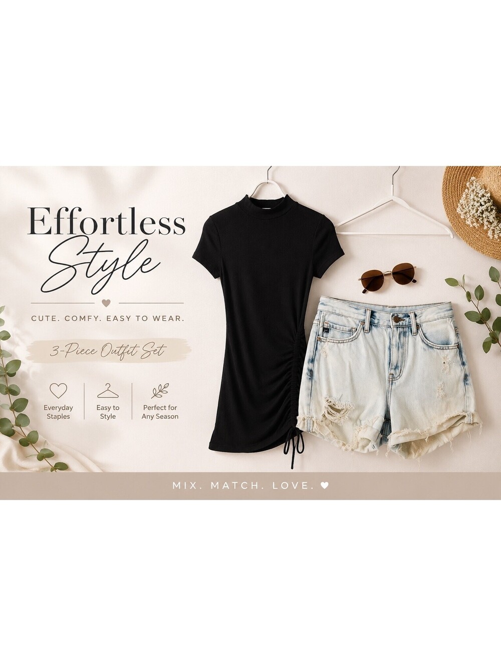 Almost Famous Dress + KanCan Shorts Outfit Bundle Size Large